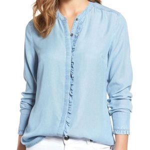 Ruffle Trim Chambray Shirt
KUT FROM THE KLOTH